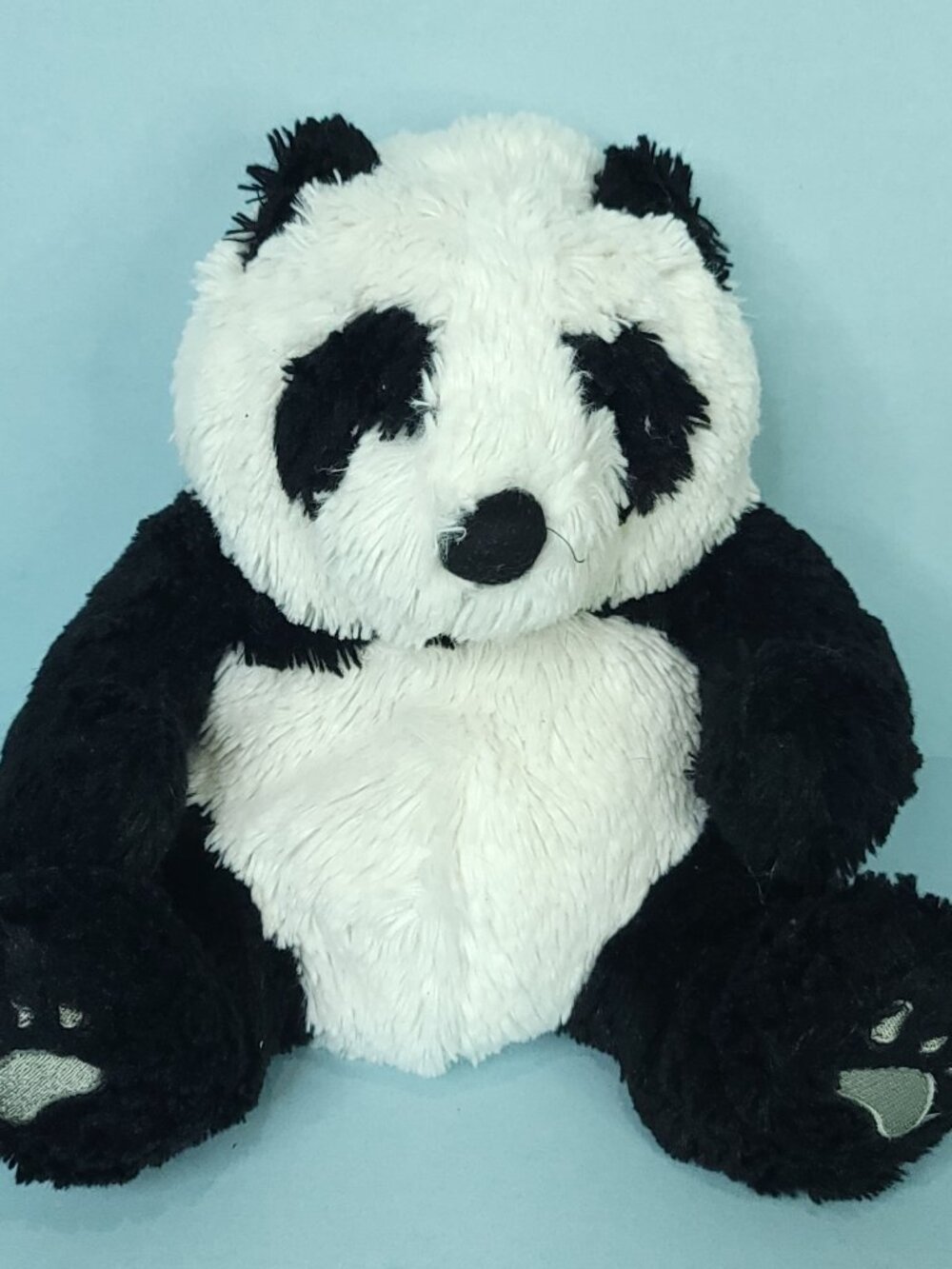 Kohls Cares Black & White Panda Bear Plush Stuffed Animal Silver Paws 10" No Tag